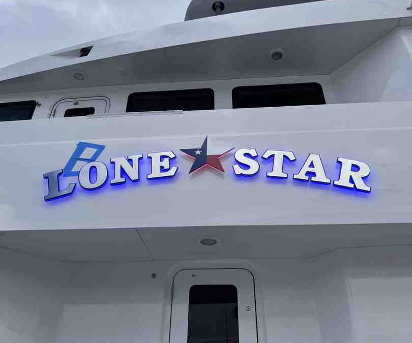 stainless steel yacht signs