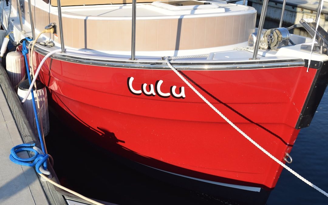 cool boat lettering